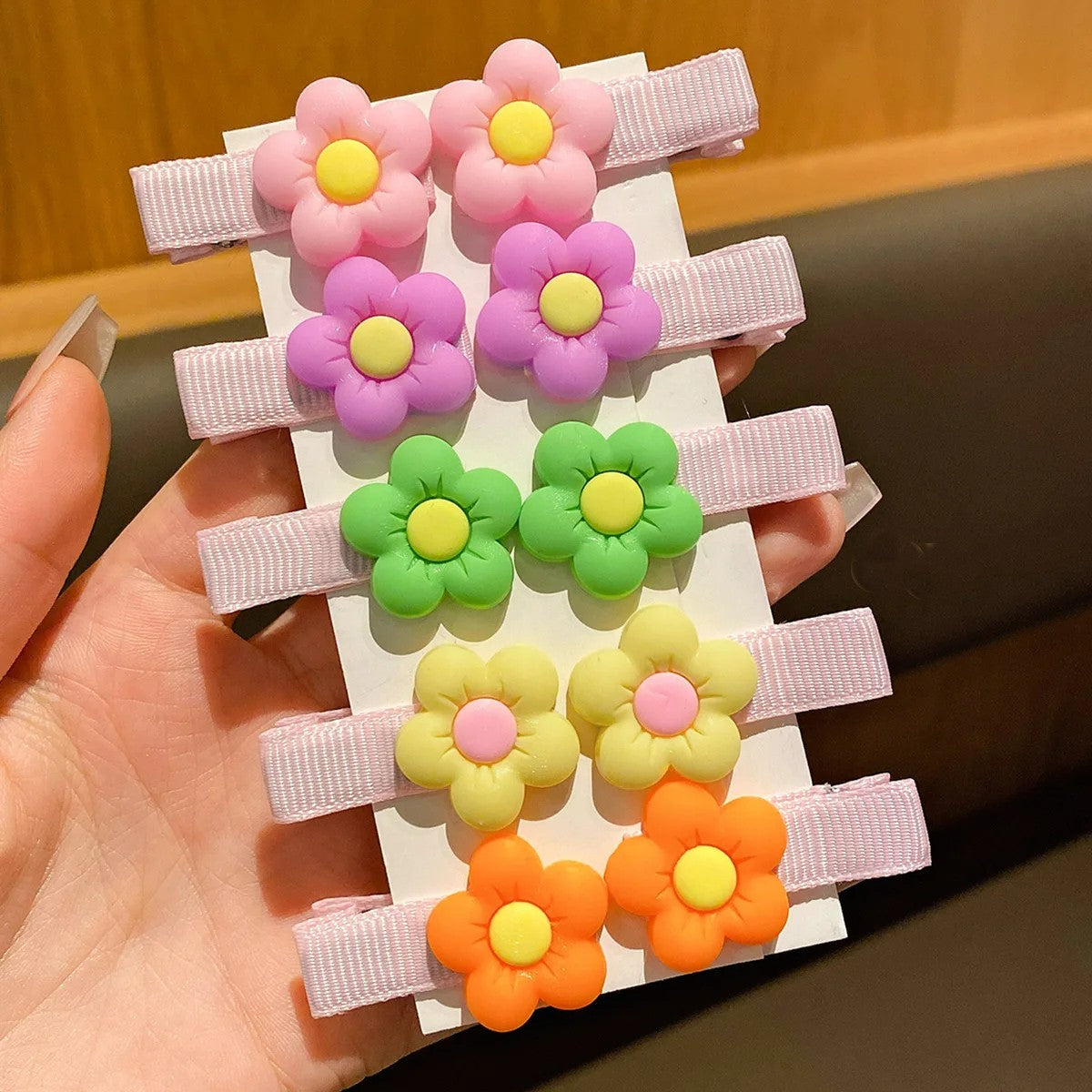 Hebilla Flor X 12 Pares