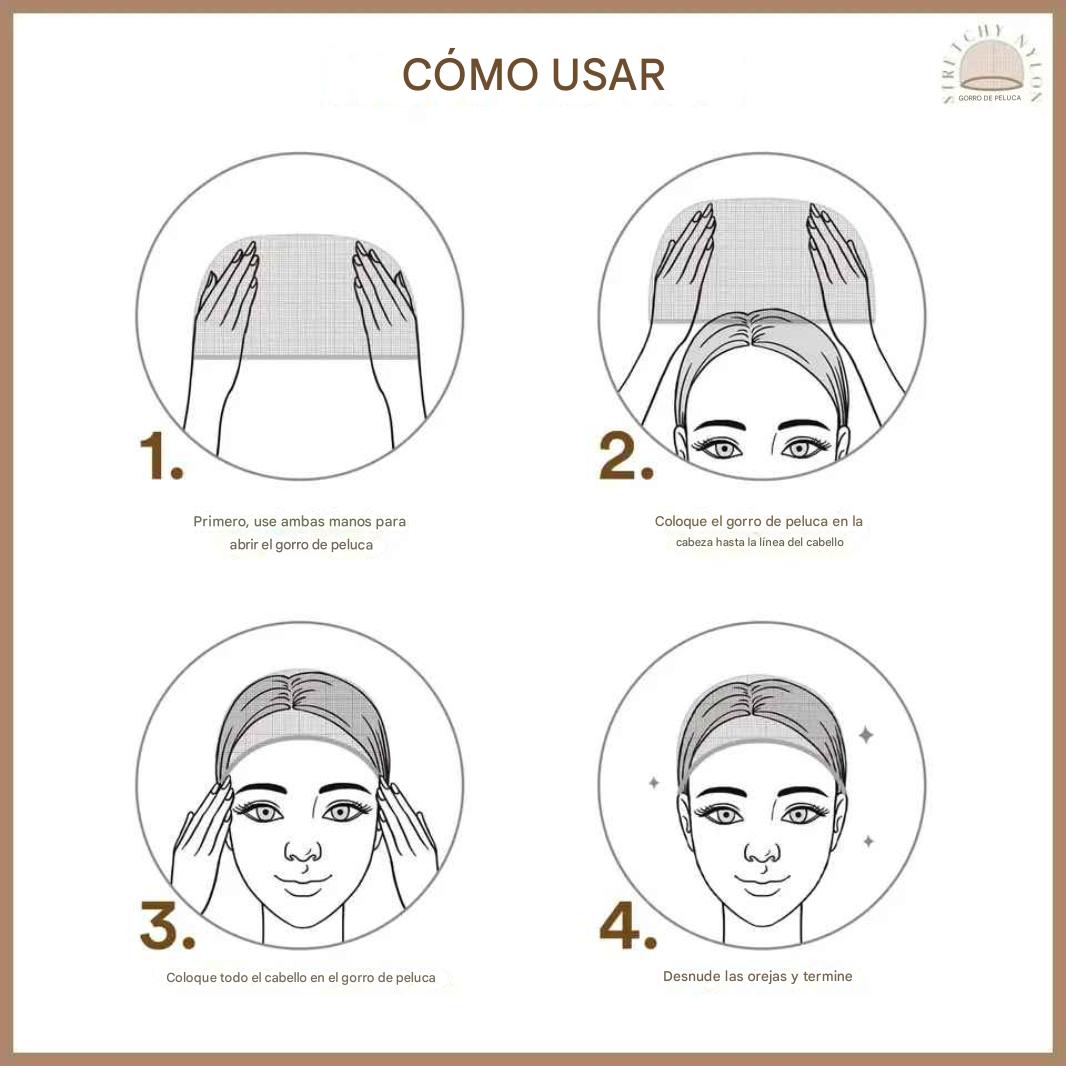 Gorro Tipo Media Velada X 6 Unid